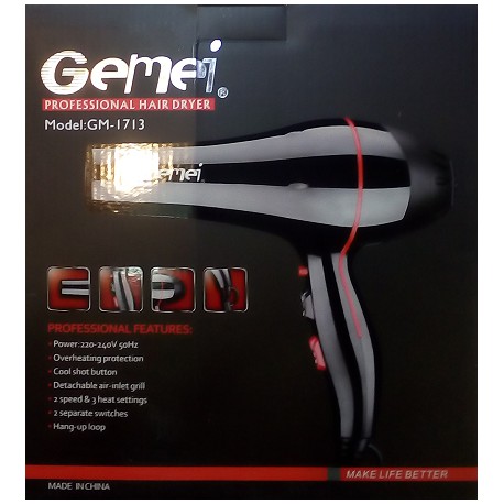 Фен GEMEI GM-1713 НОВИЙ 3000W!Спеціальна пропозиція