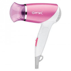 Фен Gemei GM 1737, потужність 1300 Вт, 2 швидкості, відкидна ручка,