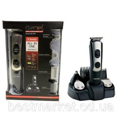 Машинка для стрижки волосся 5в1 Gemei GM-590