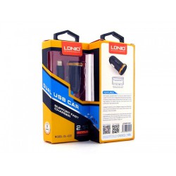 Автомобільна зарядка LDNIO DL-C22I + кабель Lightning