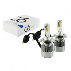 Автомобільна світлодіодна світлодіодна лампа фари C6 72W 7600LM 6500K 12V COB Cap H4