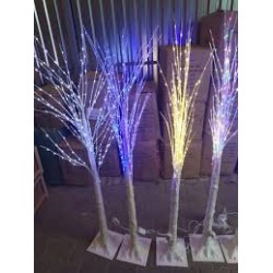 Новорічна декоративна ялинка-гірлянда «Берізка» 160 см 96 Led IP 49 ТЕПЛА БІЛА