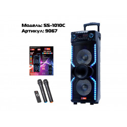Динамік SS-1010C 600W 15"0x0x0см USB / SD / FM / BT / MIC /