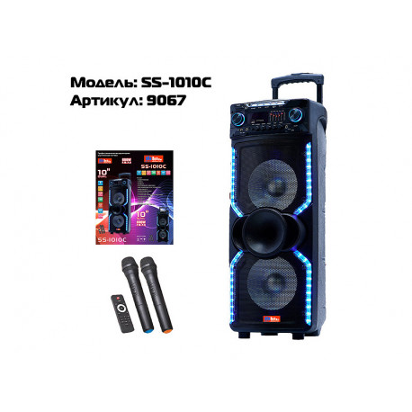 Динамік SS-1010C 600W 15"0x0x0см USB / SD / FM / BT / MIC /