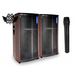 Акустичні колонки Rock Music 2x100W 12 дюймів 72x42x38s RC-1200