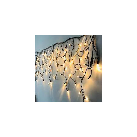 Street Fringe Festoon 120LED Жовтий чорний дріт 5x0.7m IP65