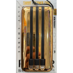 Повір банк Power Bank 40000mAh 4 кабелі 4 в 1 USB LCD