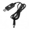 Кабель живлення USB - DC 5.5 x 2.1 мм c перетворювачем 5v - 12v для роутерів (1 м)