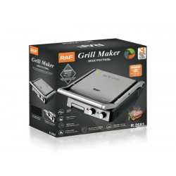 Гриль контактний 2800Вт BBQ RAF R2681 4шт