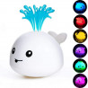 Игрушка для ванной Qinye Toys Кит светящийся с фонтаном Белый