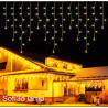 Уличная Гирлянда Бахрома 5х0,7м. мерцание 120Led тепло білий