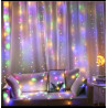 Festoon LED Синя біла шторка 200 LED, багатобарвна (Curtain_5m x 1