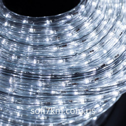 Светодиодный Дюралайт Круглый Шланг LED 10 м Белый