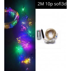 гірлянда Кінський хвіст-пучок 2 метри 200Led, світло ламп- rgb