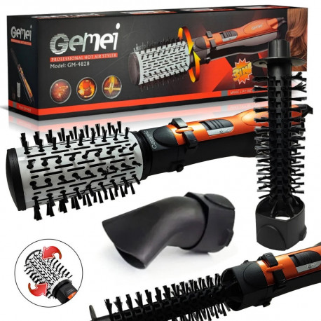 Фен щітка стайлер для волосся 1000W Gemei GM - 4828