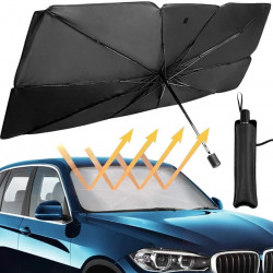 Автомобильный зонт на лобовое стекло Car Umbrellas чёрный
