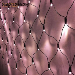 Світлодіодна гірлянда-сітка 3m x 3m 400led 3.3lin ip65 СИНЯ