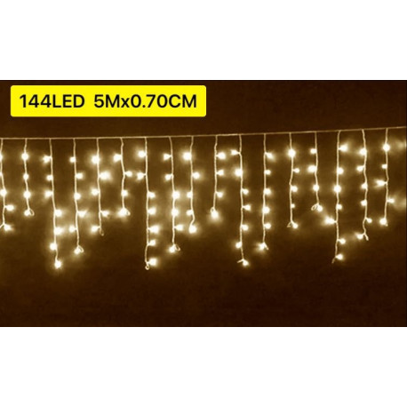 Бахрома на черном проводе + flash Мульти, 120Led, 5 х 0,7