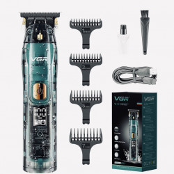 Машинка для стрижки волос VGR 961 Blade Haircut Transparent Zero Cutting Machine V-961