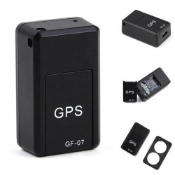 Трекер GPS GSM GF-07 із вбудованими магнітами для кріплення Чорний