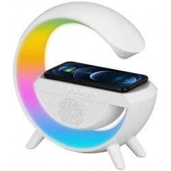 Настільна смарт-лампа нічник BT2301 RGB G-Smart Light з бездротовою зарядкою і Bluetooth колонкою