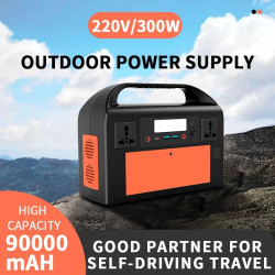 Портативная зарядная станция A-320B-0B 220V с USB и Type-C на 90000 mAh 320W