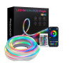 Умная неоновая лента RGB от USB, 5м, с Bluetooth Пульт Гибкая лента светодиодная / Гибкий неон