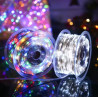Гірлянда Роса нитка 1000 LED довжина 100 м від мережі, мультиколор RGB sofi3d
