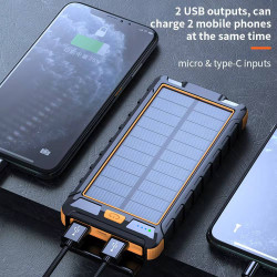 Powerbank, Повербанк із сонячною панеллю 20000 mAh Wireless Solar Power Charger