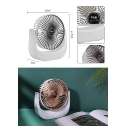 Акумуляторний настільний вентилятор USB Fan Portable F138 з нахилом